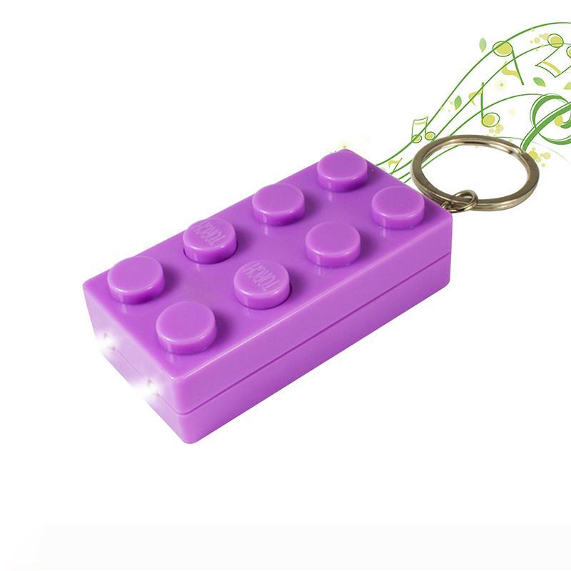 BRELONG keychain featuring LED night lights, sound effects, emergency flashlight, and backpack pendant, ideal as a children's toy or gift