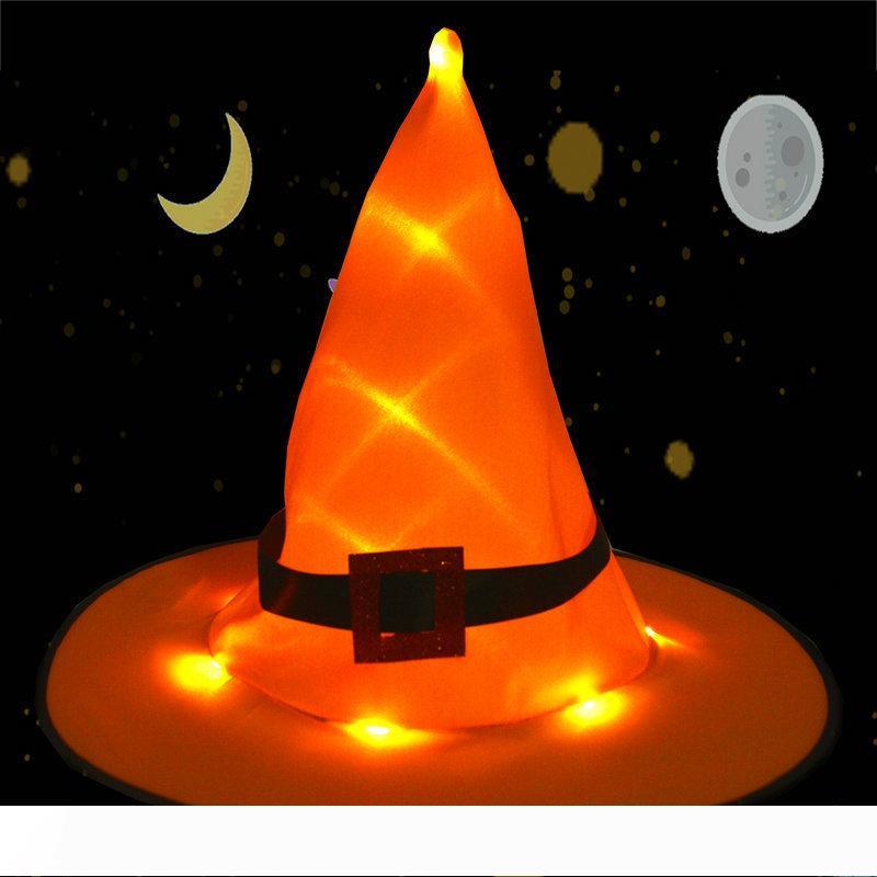 BRELONG Witch Hat Hanging Lighted Glowing Lights String Halloween Decoration Outdoor Battery Operated for Outdoor Yard Tree,Decorations