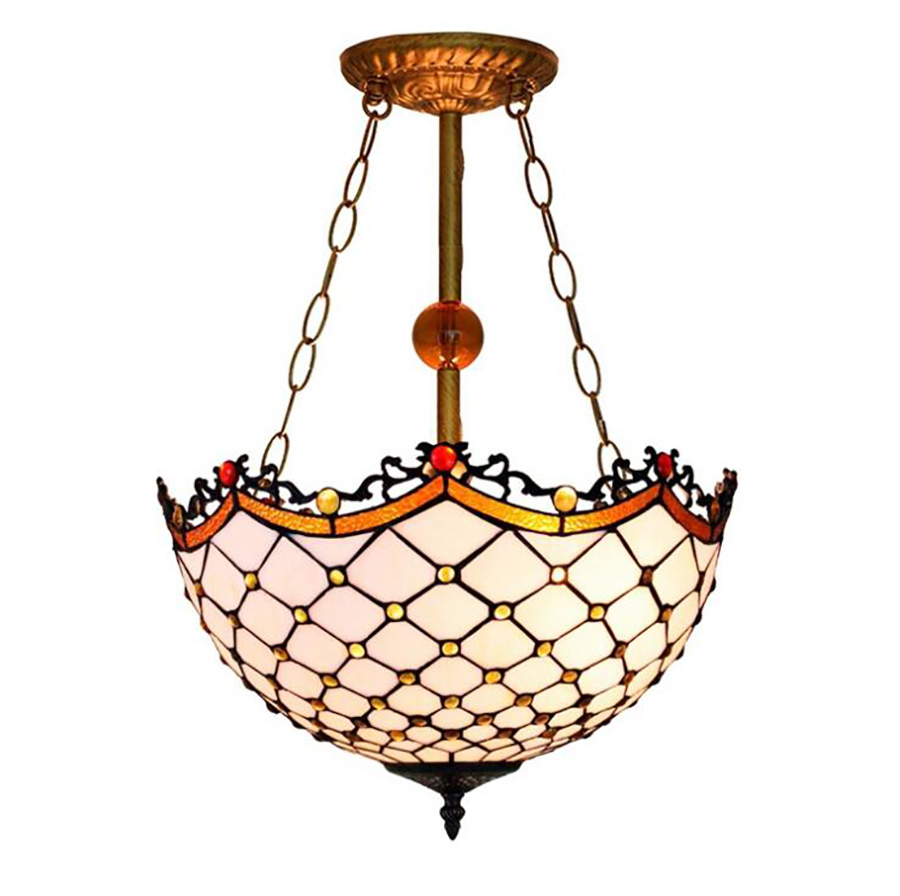 Ceiling Lamp classic painted mesh glass chandelier Retro European Style carved fairytale round bedroom lamp living room lamps TF21