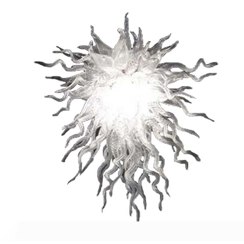 Certificate Handmade Blown Glass Chandelier - Modern Art Deco Hanging Pendant Light with LED in Chihuly Style