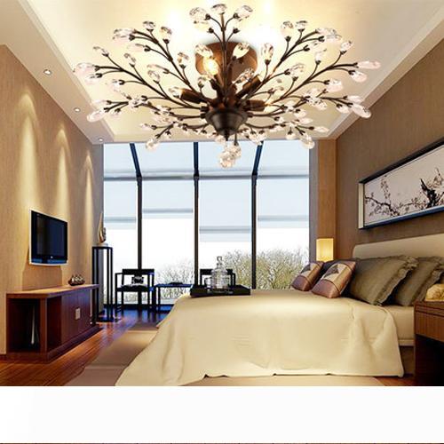 Chandelier LED lights with vintage crystal design for ceiling lighting in living rooms, porches, restaurants, hotels, and bars