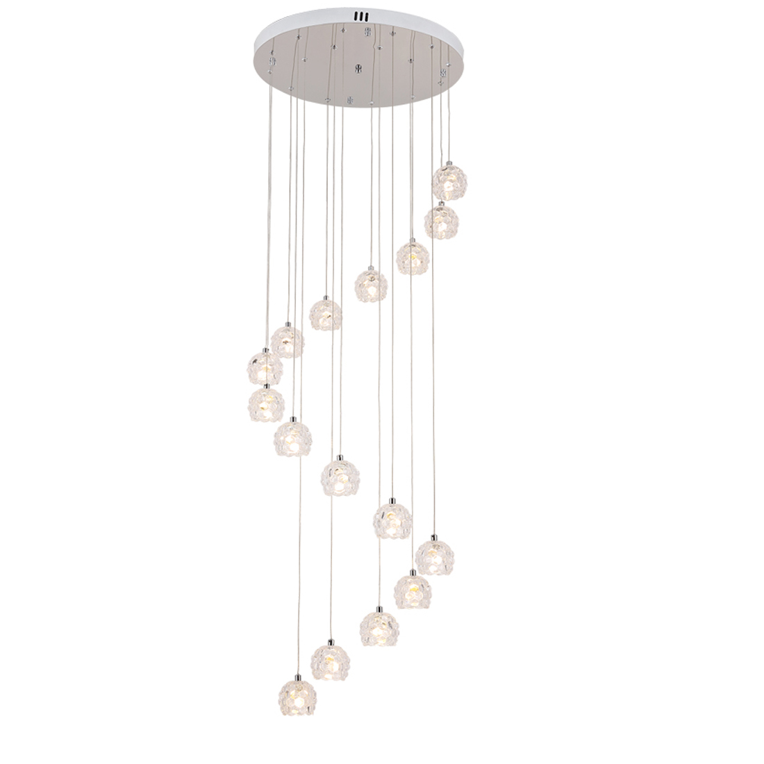 Chandelier Spiral staircase lamp villa duplex building dining living room pendant light personality Hotel bar coffee shop Sales Depart pendant lamps