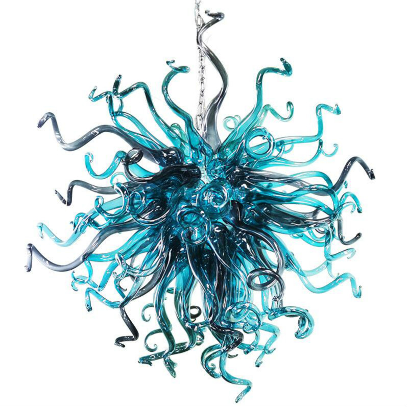 Chandeliers Ceiling Blown Lamps Crystal Chandelier Lights Italian Decorative LED Bulbs Murano Glass Pendant Light