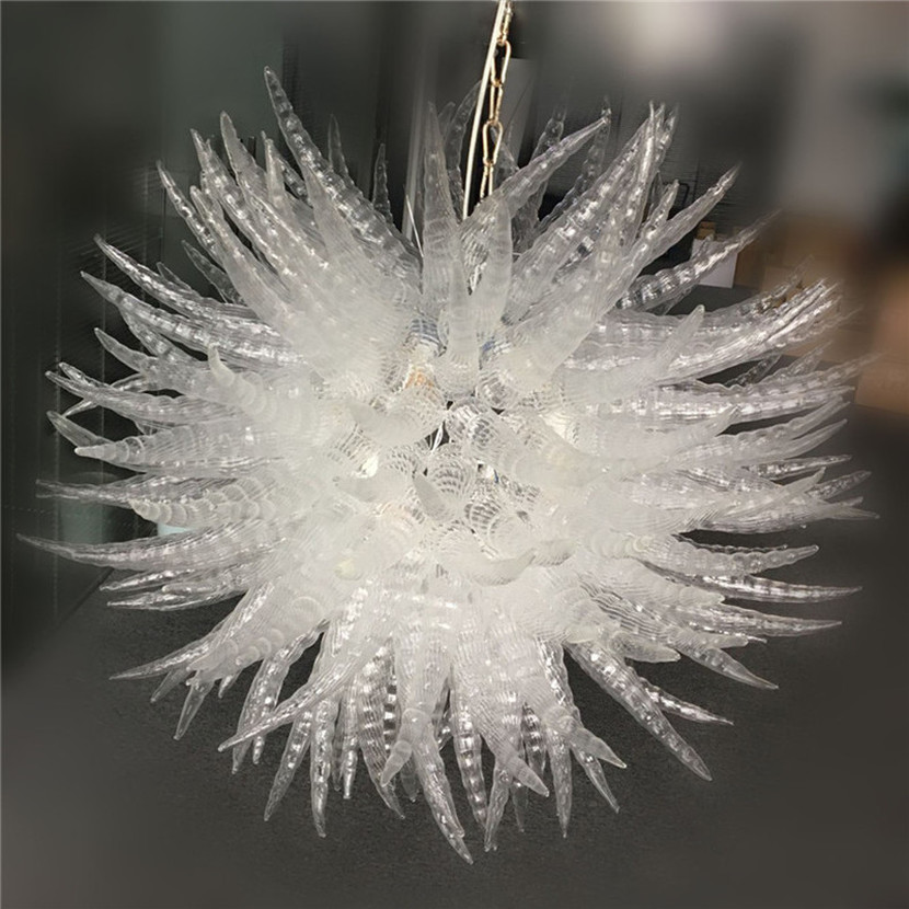 Chandeliers Lamp White Color Italy LED Pendant Lamps 100% Hand Blown Glass Chandelier for House Decor

Italian white LED pendant chandeliers with hand-blown glass for home decoration