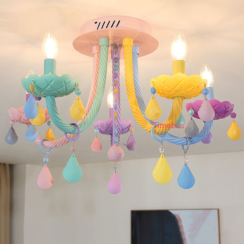 Children's Ceiling Lights - Simple Crystal Lamps for Home, Restaurant, Living Room, Study and Foyer in Modern Style