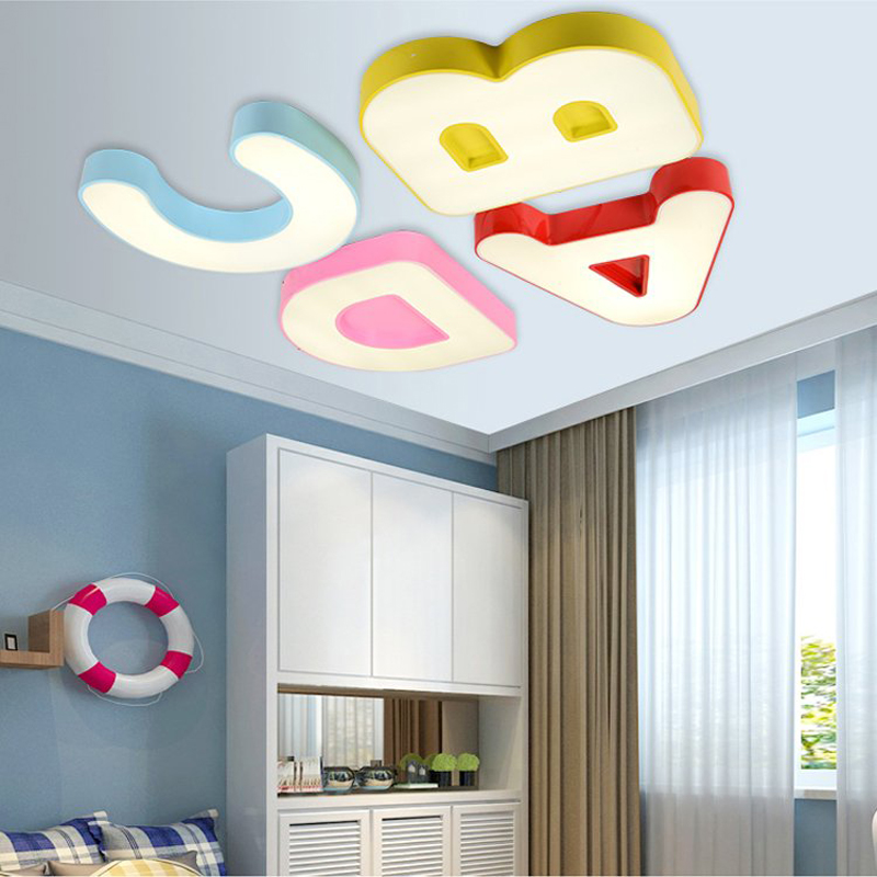 Children's clothing store LED ceiling lamp with cartoon designs for creative bedroom or kindergarten decor