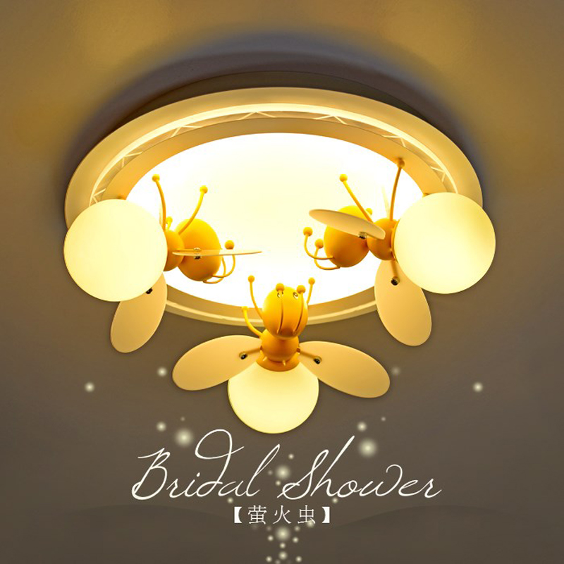 Children's LED bedroom ceiling lamp with a cozy, creative design for study, restaurant, or cafe