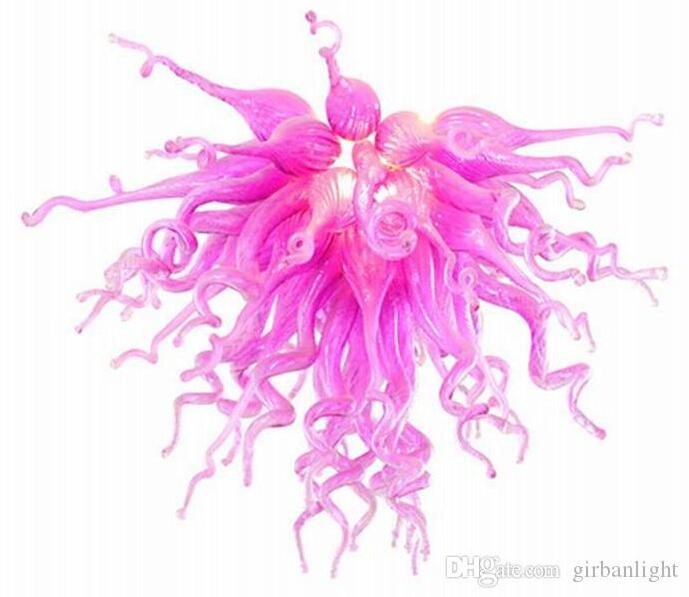 China Factory AC 110V 220V Pink Blown Glass Chandelier Modern Crystal Art Deco Murano Style Pink Glass LED Chandelier for Wedding Decor

Chinese-made 110V/220V pink blown glass chandelier with mode...