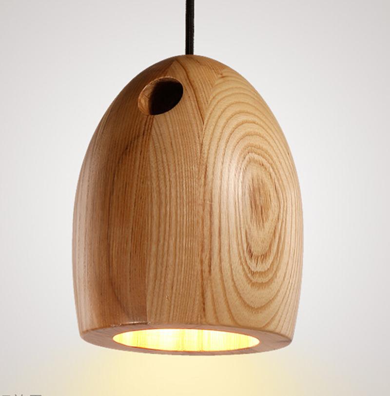 Chinese-inspired modern LED pendant lights with wooden accents for living rooms, bedrooms, cafes and bars
