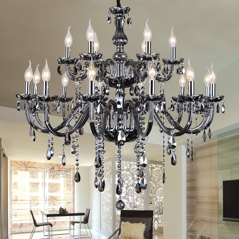 Classic contemporary elegant crystal chandelier lighting decor with K9 crystals, stylish hanging fixtures perfect for weddings and pendant lamps
