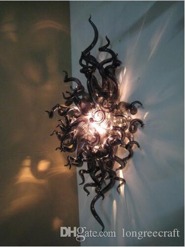 Classic handmade Murano glass wall lamp with LED lighting for bedrooms and living rooms