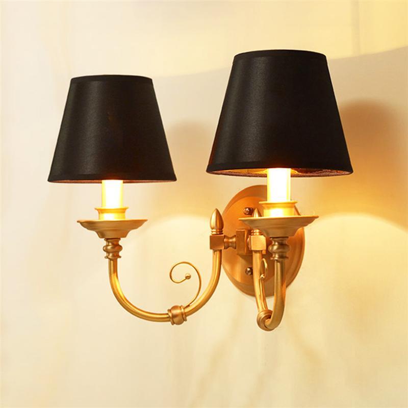 Cloth bubble lampshade for simple ceiling or wall light decoration in bedrooms