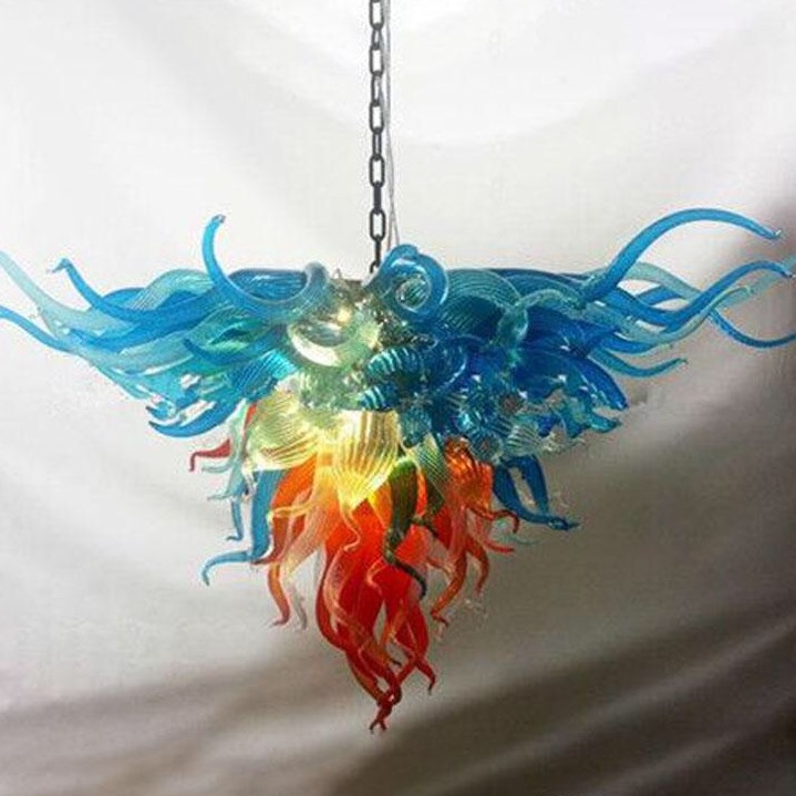 Colorful contemporary festival LED pendant lights with artistic floral designs in handcrafted Murano glass chandelier style

Modern decorative LED hanging lights featuring vibrant floral patterns i...