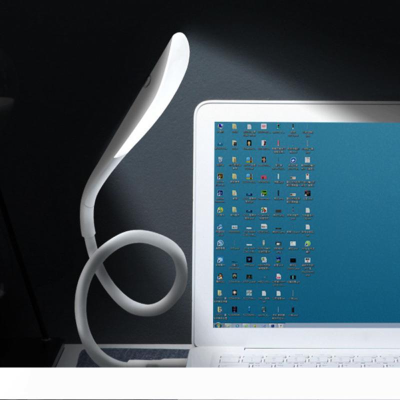 Compact flexible USB LED lamp for computers and laptops