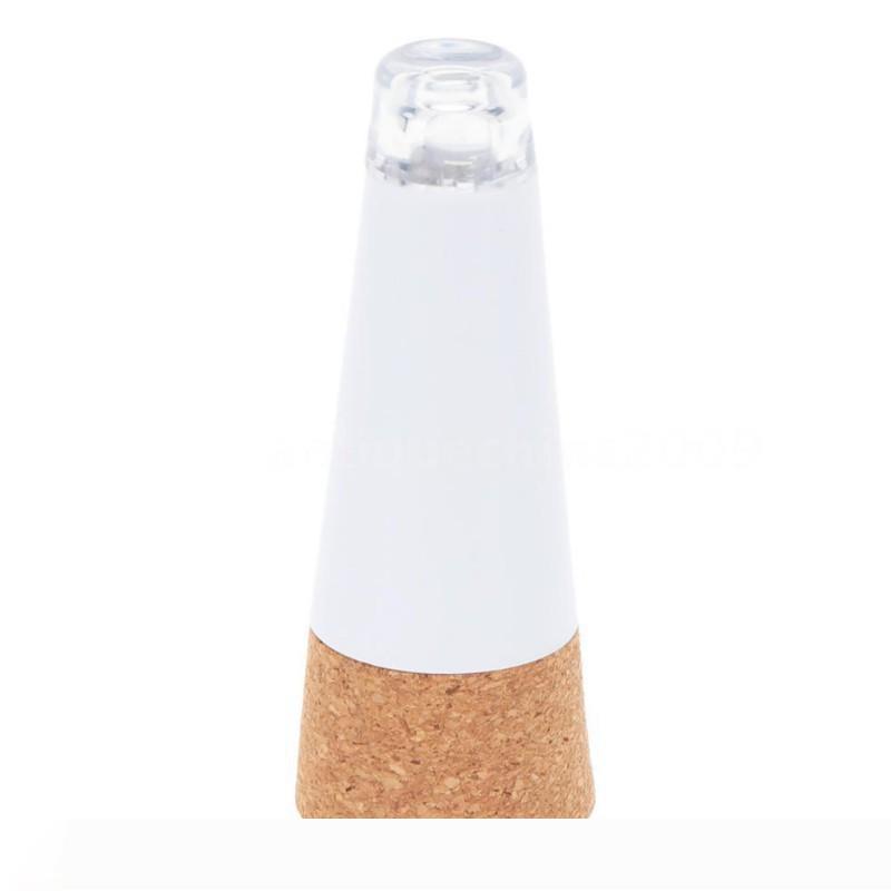 Cork-shaped USB rechargeable multicolor LED night light for wine bottles, Christmas decor, 2 pieces