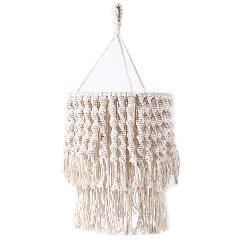 Creative Bohemian lampshade with tassels for bedroom or living room ceiling
