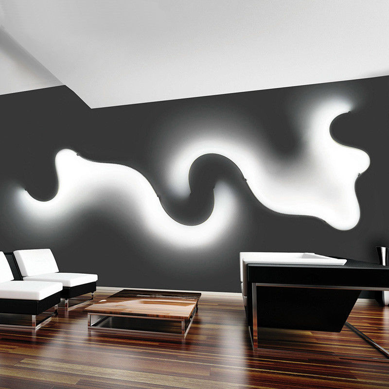 Creative Nordic-style LED wall lamp with flexible acrylic light strip for decoration