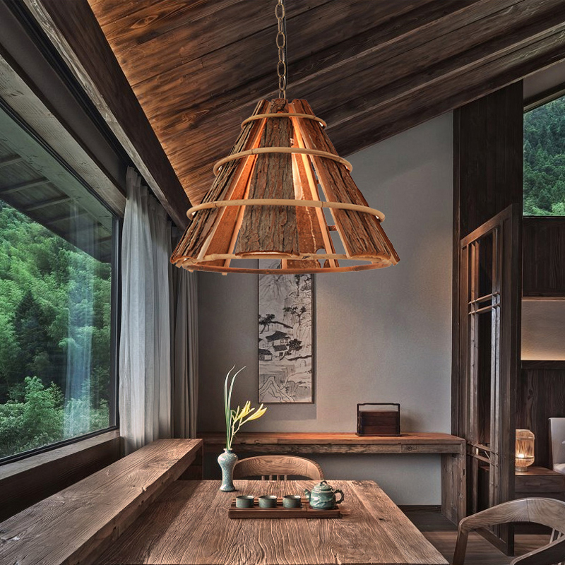 Creative pendant lamp with a country theme, perfect for coffee shops, restaurants, farmhouse decor, dining rooms, study areas, and indoor LED chandeliers