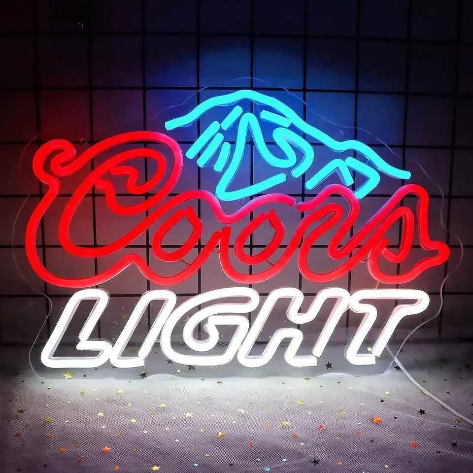 Crs LIGHT Beer Neon Signs USB Powered Dimmable Neon Light Led Lights Signs for Man Cave Pub Party Bar Gifts Wall Art Decor Lamp Z241123