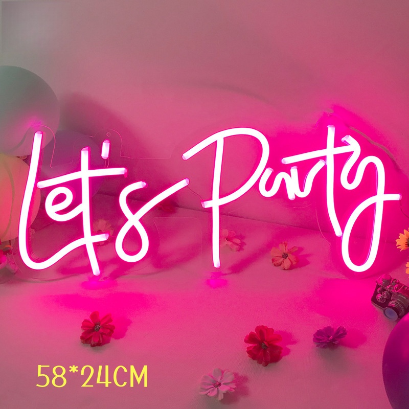 Custom neon LED signs with remote control for event decoration