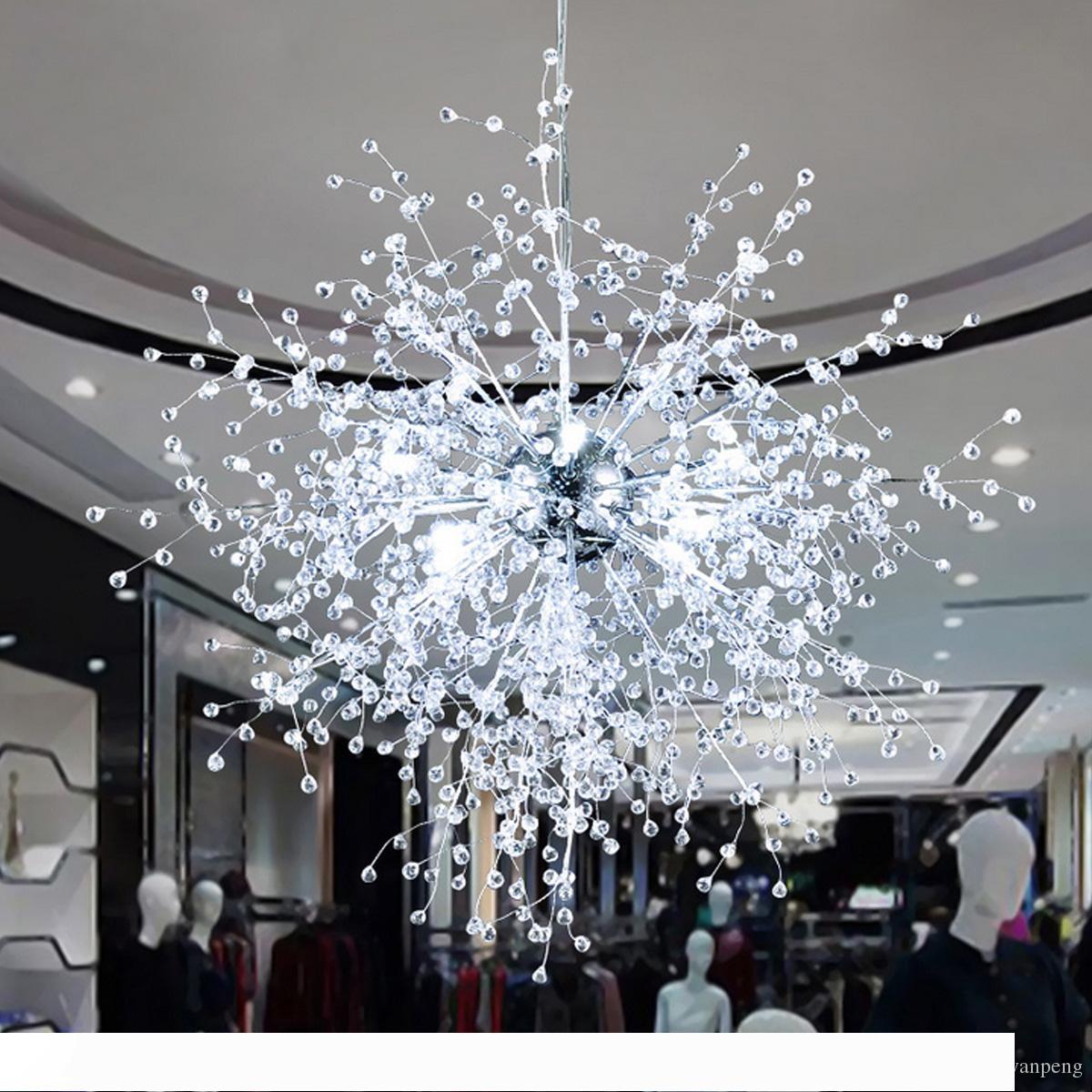 Dandelion-inspired LED pendant lights for dining rooms, bedrooms, living rooms and exhibition halls with elegant white illumination