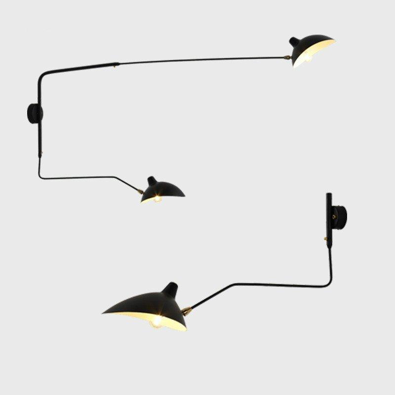 Dawn Spider Serge Mouille Wall Lights Nordic Bedroom Industrial Retro Wall Lamp Creative Simple Living Room Led Light Fixtures