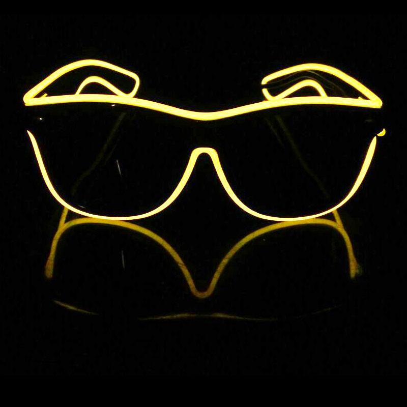 DHL 100-Piece Set of Fashionable EL Glasses Wire with Neon LED Lights for Rave and Party Decor