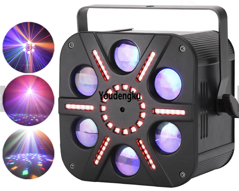 Dj NEW 3-in-1 laser LED strobe moving head sunflower light with mixed beam effects for disco stages