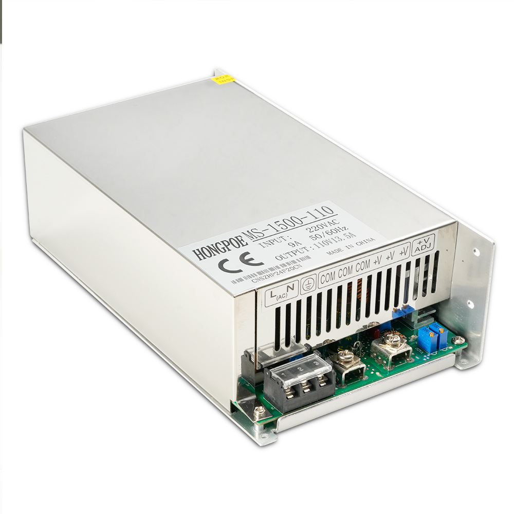 DLED Switching Power Supply Transformer METAL driver 1500W input 220v with fan For Strips Modules