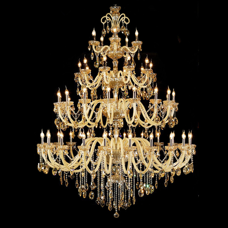 Double staircase crystal lamp villa living room hall long crystal chandelier lighting hotel lobby engineering candle pendant lights  

¸ÄÐ´Îª£º  
Elegant crystal staircase lamp for villa living roo...