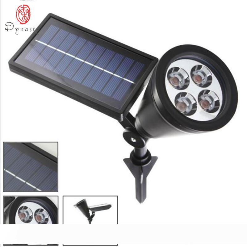 Dynasty LED solar landscape lights for outdoor gardens, parks, and villa courtyards - bright spike lights for tree and pathway decoration with free shipping