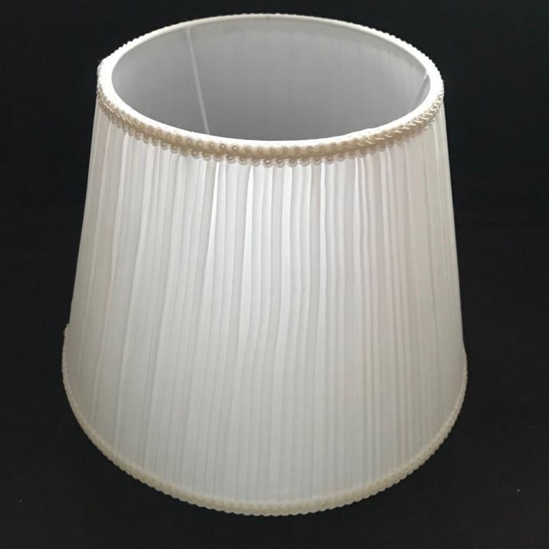 E27 white solid art deco fabric lampshade for modern round table and desk lamps