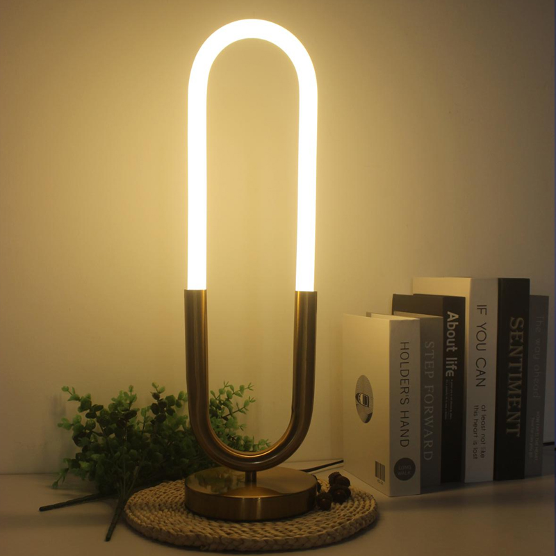 Elegant minimalist LED nightstand lamp for subtle bedside lighting