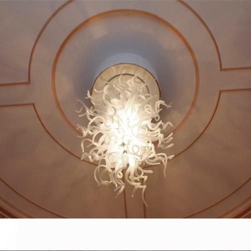 Elegant modern white Murano glass chandeliers for stylish villa, office, and home decor