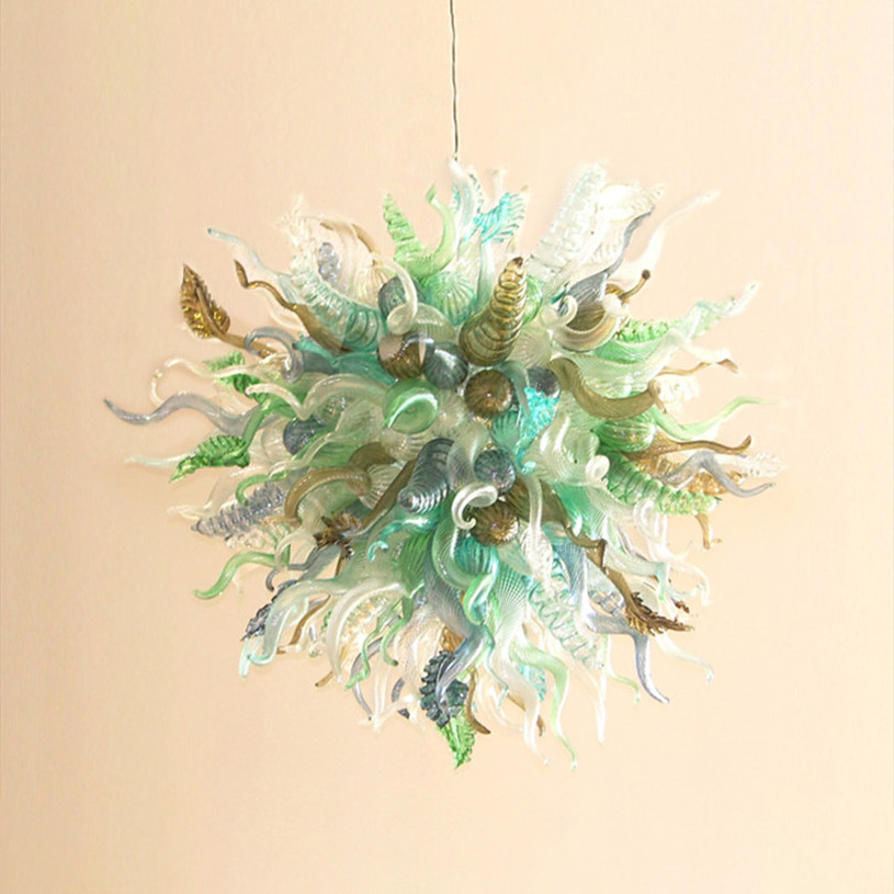 Energy-efficient LED chandelier lamps for stylish living room decor in white and multi-color options