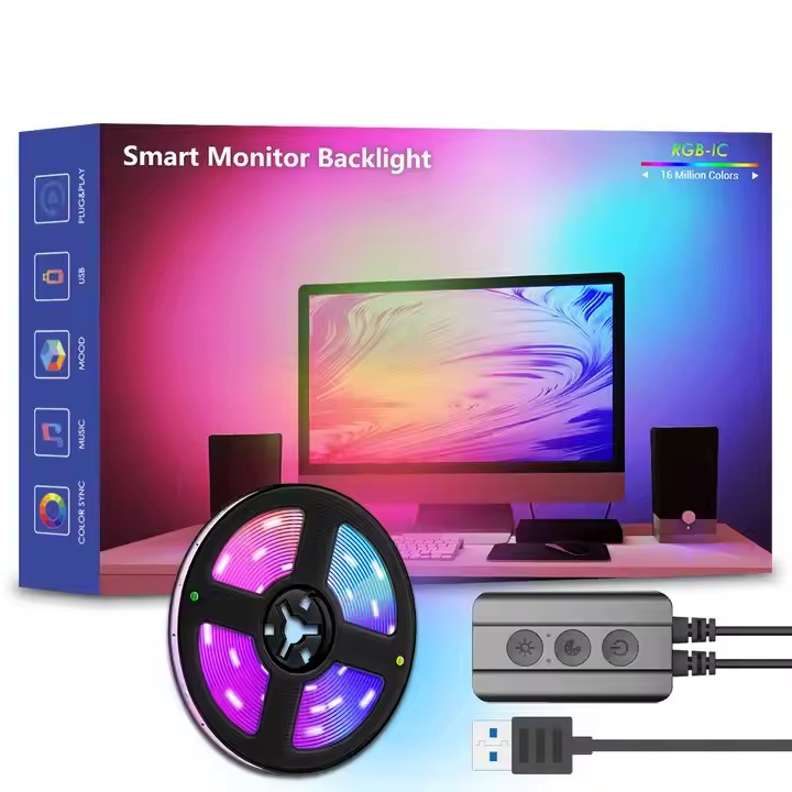 Enhance your desktop ambiance for gaming, work, and entertainment with monitor backlight upgrades
