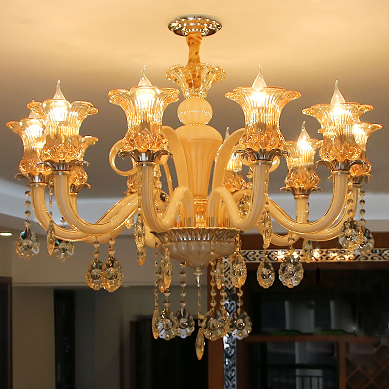 European Classical Modern Lamp Chandeliers Luxury Home Hotel Decor Designed Crystal Handmade Glass Chandelier from China