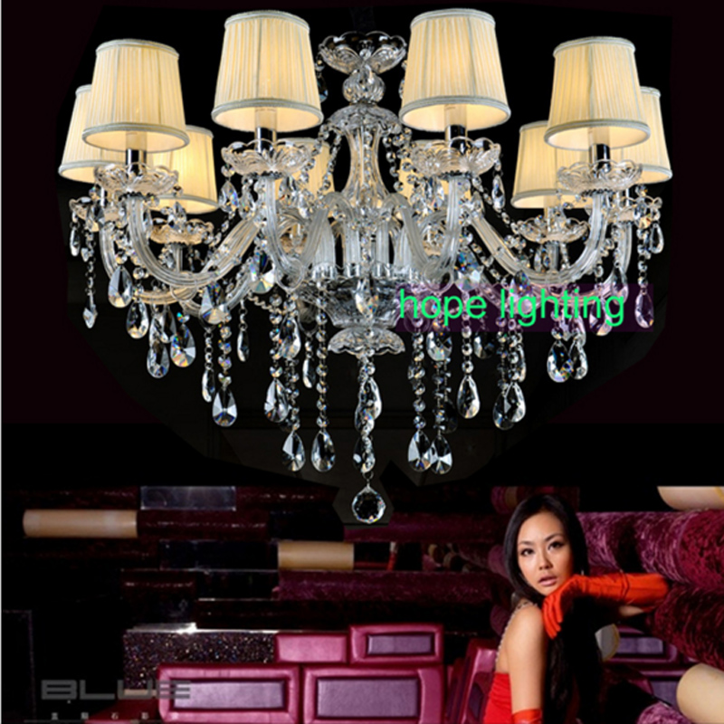 European Crystal Chandelier Lamps fashionable led chandeliers living room lighting with lampshade modern chandelier for bedroom

Stylish LED crystal chandeliers for living rooms and bedrooms, featuring modern designs with lampshades