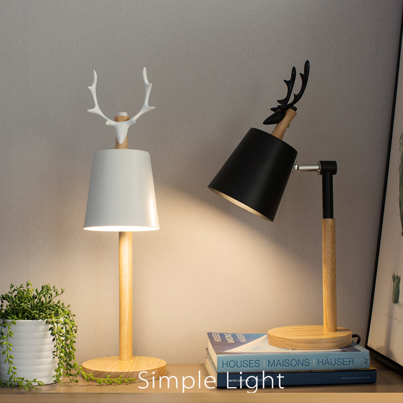 European minimalist LED desk lamp for office and study, eye-protective reading light for bedroom or library