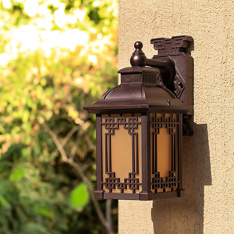 European Nordic-style waterproof outdoor wall lamps for hotels, villas, corridors, entrances, gardens, and antique courtyards