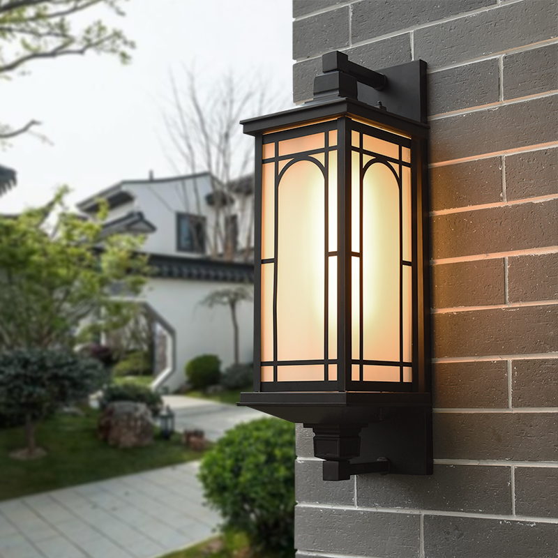 European outdoor waterproof wall lamp for garden villa balcony courtyard entrance corridor with creative simple lighting design