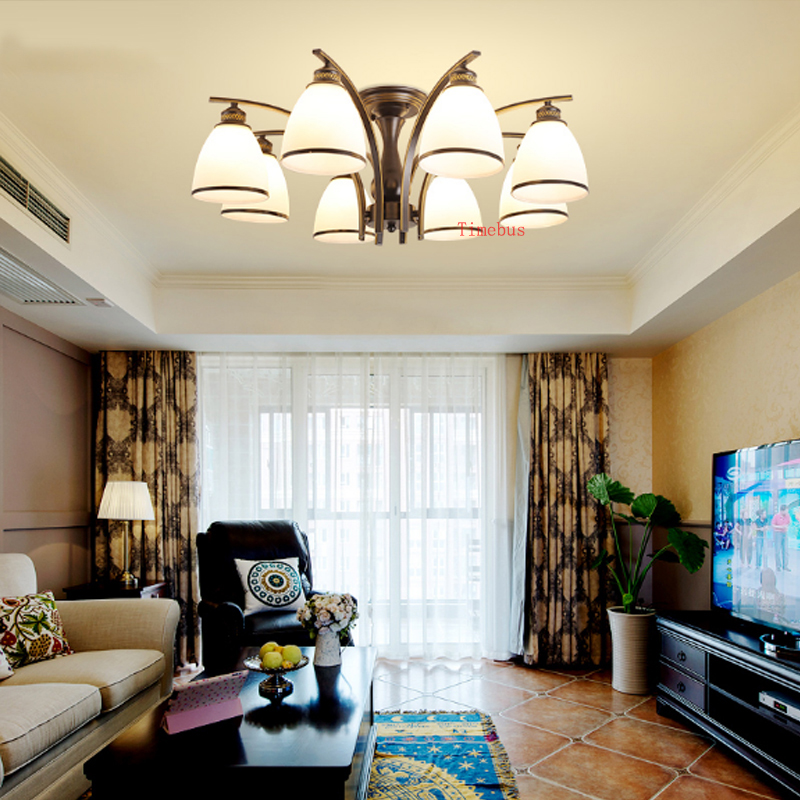 European style modern LED ceiling light for living room, bedroom, or cafe with retro antique design