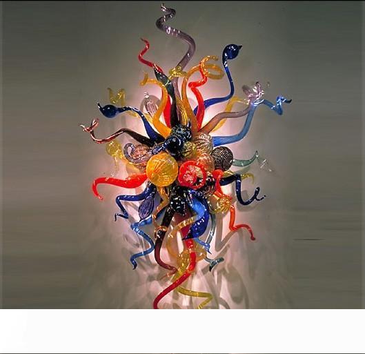Factory Outlet Fancy Multicolor Flower Art Glass Wall Sconce Modern Style LED Lights handmade Blown Glass Wall Lamps

Elegant handmade blown glass wall sconces with multicolor floral designs and modern LED lighting