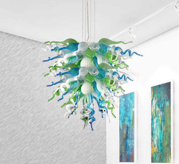 Famous pendant lamp featuring LED light source, artistic blown glass design for home decor, ideal as a living room chandelier or tabletop centerpiece