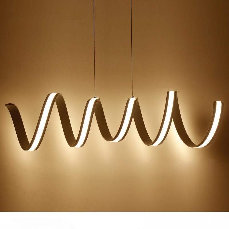 Fashionable LED pendant lights for indoor spaces, featuring modern art design with 85-260V AC power, simple yet elegant ceiling lighting fixtures