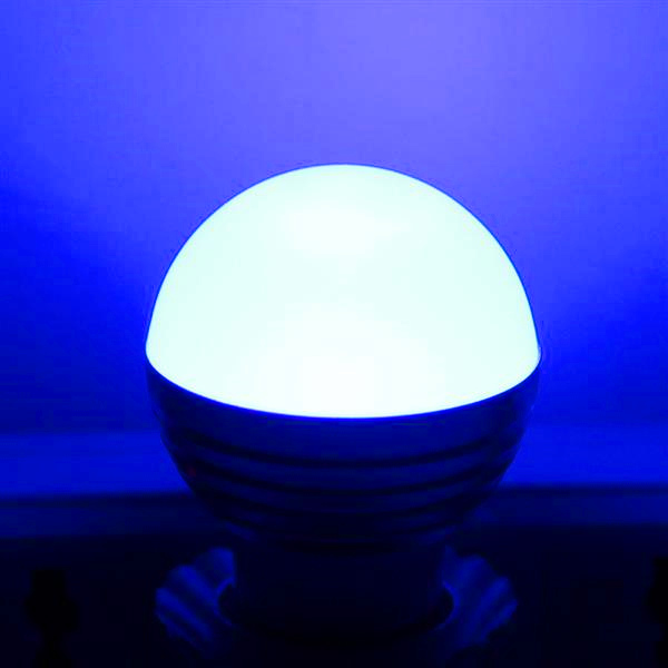 Fast, dimmable E27 3W RGB LED bulb for offices with 85-265V input, high-quality and new