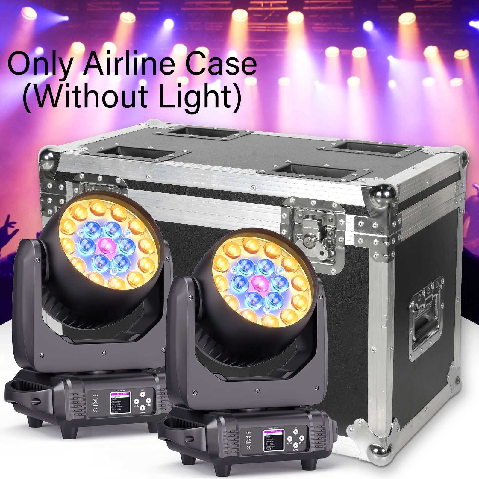 Fieryzeal Airline's durable Gator case with wheels and handle for transporting two 19x15W moving head stage lights, model X250312