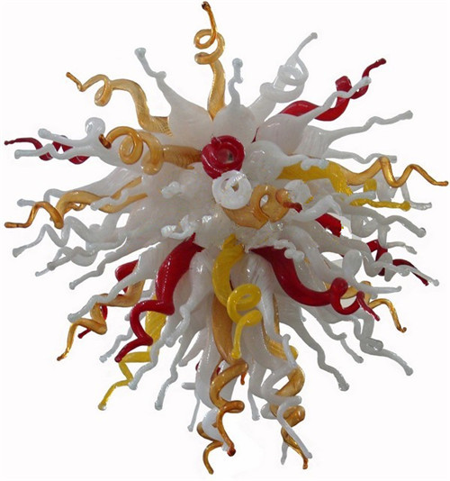 Fine Western-style 100% mouth-blown crystal glass chandelier with energy-saving LED pendant ceiling light