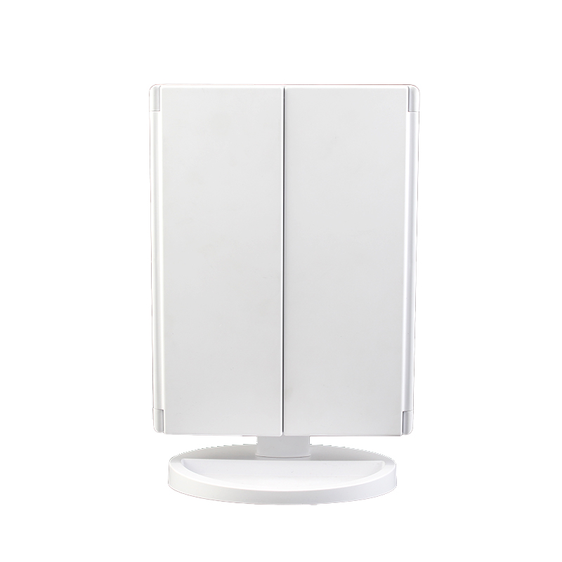 Foldable multifunctional exquisite home light makeup mirror LED multiple scene light color HD mirror