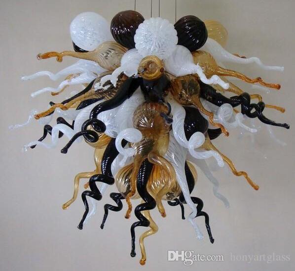 Free Air Freight Big House Deco Blown Glass Lighting 100% Murano Cheap Chinese Chain Hanging Chadelier